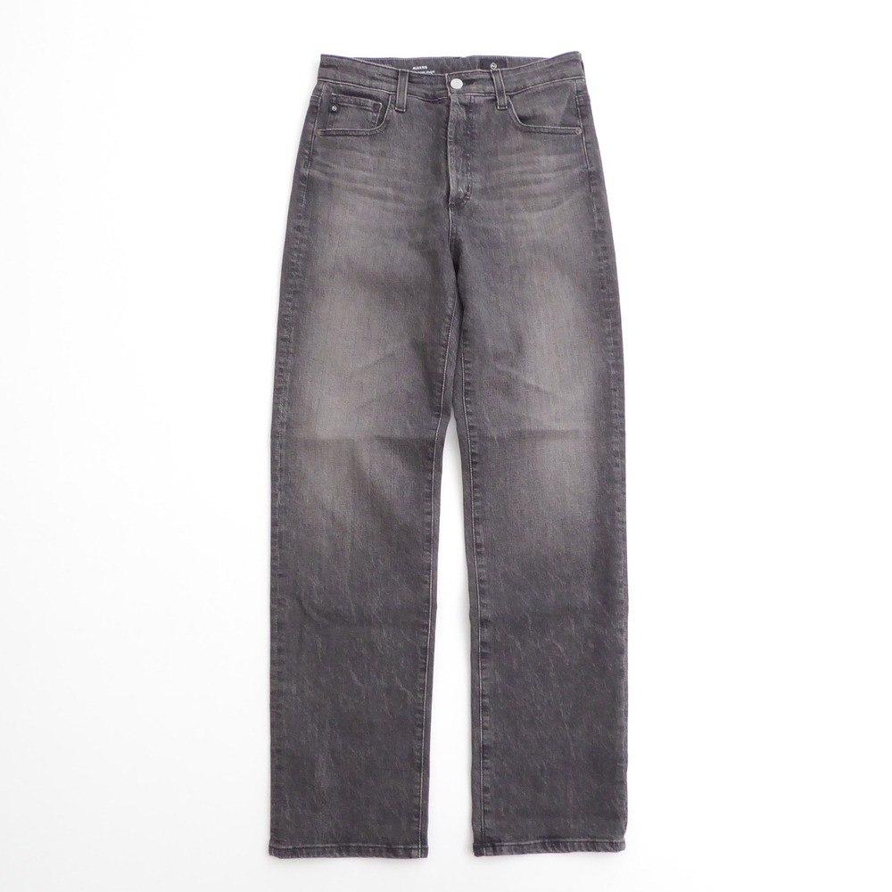 AG Adriano Goldschmied Womens Alexxis High Rise Vintage Straight Jeans Gray 29R
